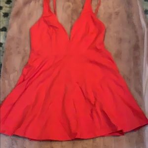 Lulu’s Coral Skater Dress